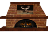 (J)Deer Fireplace