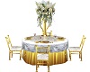 gold-white wedding table