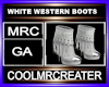 WHITE WESTERN BOOTS