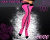 SXY Pink Zipper Boots