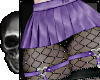 Purple Skirt + Fishnets