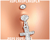 Cross Belly Ring