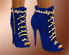 Blue&Gold rose boots