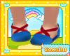 KID BLUE AND RED SANDALS