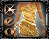 Geo Flapper Dress Gold