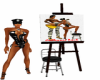 Easel with Jailhouse Roc