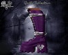 GOTH BOOTS PURPLE HEART