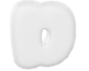 White "D" Pillow