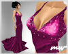 !V-neck longown pink