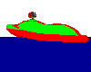 Colorful rideable jetski