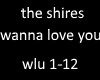 shires wanna love you