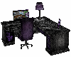 Purple Black Office Desk