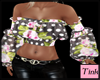 black flower top