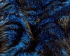 Blue & Grey Fur Rug