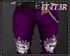 ☠| Purple Skull Pants