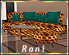 Bronze Gold Leather Sofa