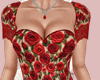E* Red Roses Dress