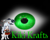 [kk] Bright green eyes