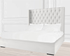 Modern Bed | Light Grey