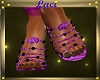 ~L~Purple black sandals
