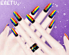 (Ɛ) Gay Pride Nails