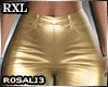 Leather pants gold RXL