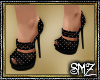 SMZ Black Sparkle Heels