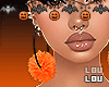 Orange Halloween Earring