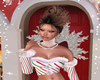 SANTA CANDY CANE TOP