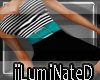 BM aqua stripe dress