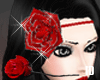 [ID]Red Rose Hair Flower