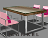 Dining Table 4s Pink