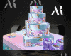 table + birthday cake