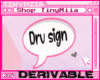 TM Pop-Up Drv Sign