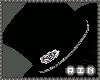 [Acce]black rose hat