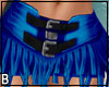 Blue Fringe Skirt