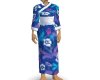 (SK) Blue Floral Kimono