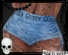 💀 Queen Jean Shorts