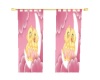 Pink Bear Curtains 1