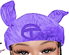 cozy telfy beanie purple