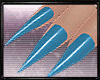 Spring Blue Nails