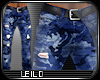 !L! Sexy Camo Blue Jeans
