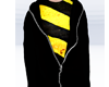 kiel. black hoodie