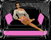 Pink & Blk Retro Couch