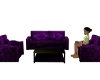 Purple Chez Couch set