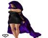 Hooded cloak purple