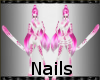 Pink Snow Leopard Nails