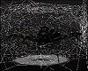 Black Spider Web w Animated Spiders Halloween Costumes