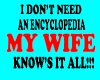 Know All Wife...STICKER