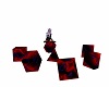 Red/Black Dice Chairs